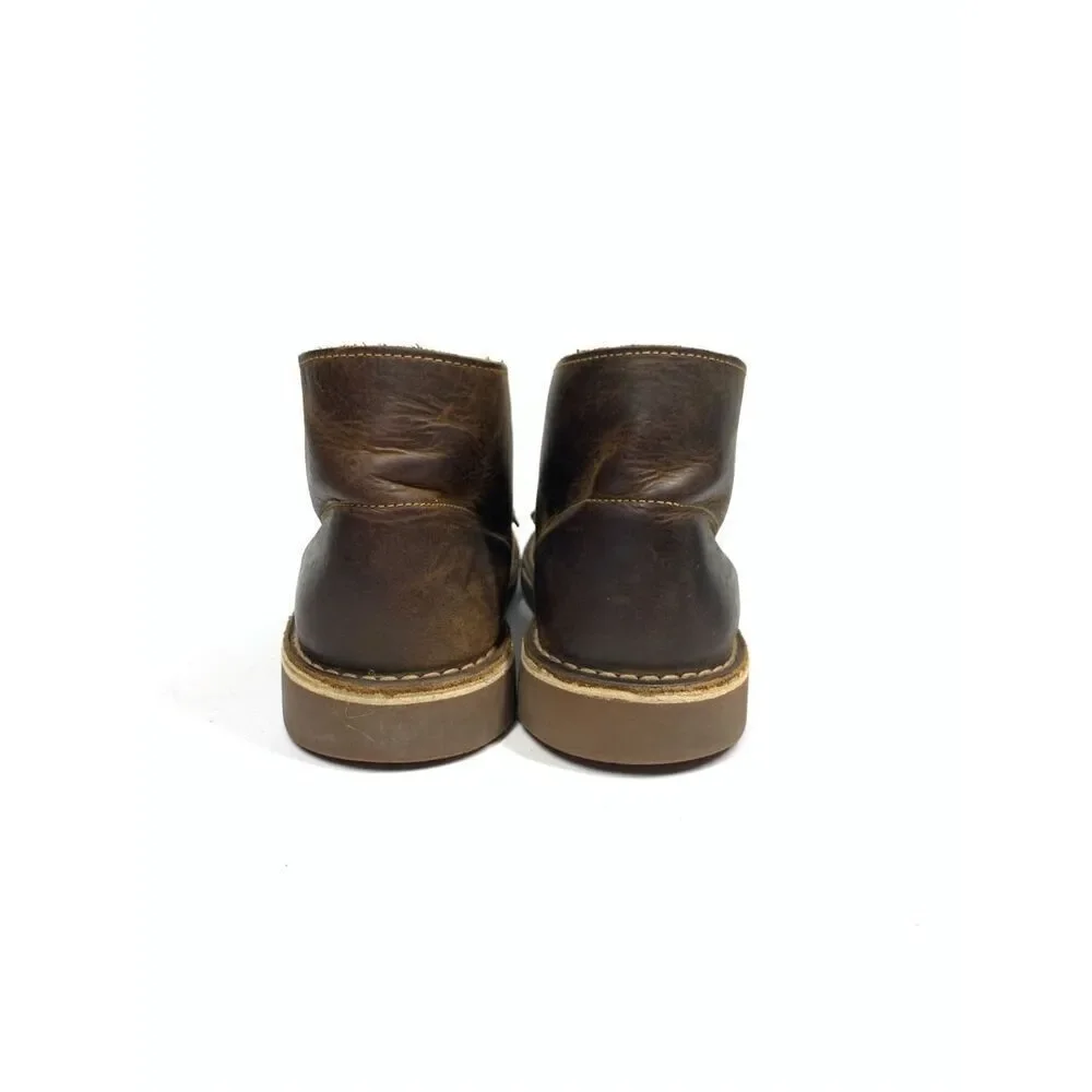 Clarks Bushacre 2 Dark Brown Leather Chukka Boots Size Mens Size 8.5